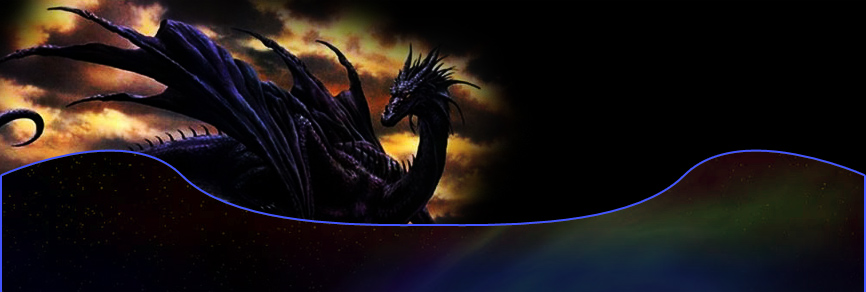 Drago e cielo infuocato, grafica originale del vecchio sito di Mago Vincenzo
